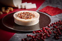 Chinese New Year Pudding with Turnip, Conpoy, Sakura Shrimp and Preserved Meat