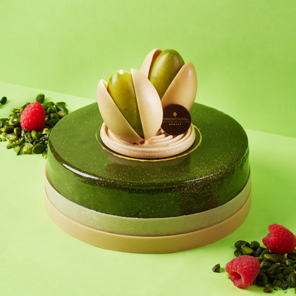 Pistachio Raspberry Gateau