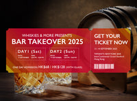 Entry Ticket for Whiskies & More Bar Takeover 2026