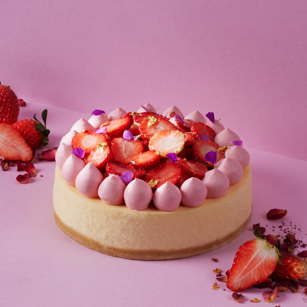 Yuzu Strawberry Cheesecake